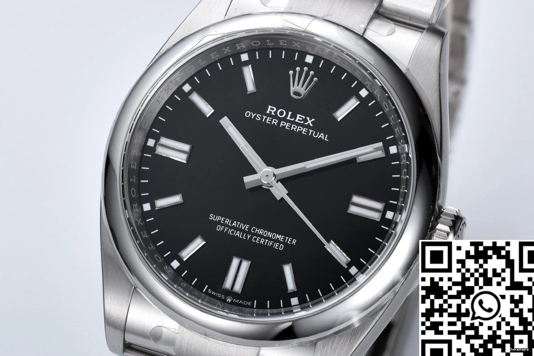 M124300-0002 41MM Factory Perpetual Oyster Rolex Black Clean Dial 0403